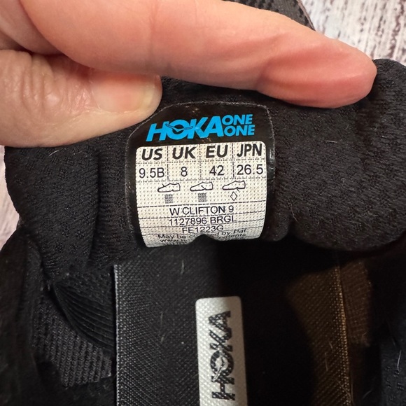 Hoka One One Black and Copper Athletic Shoes - Picture 5 of 9